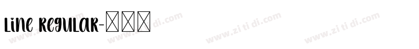 Line Regular字体转换